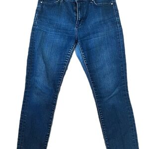 Gap high rise skinny classic 1969 dark wash fitted 30s